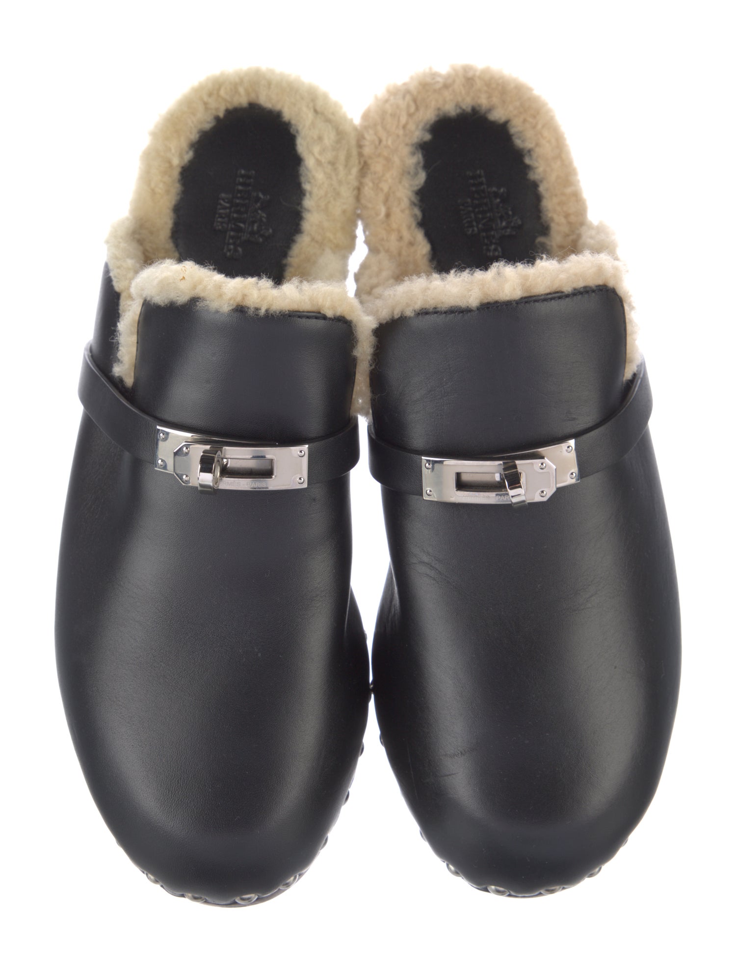 Hermès Carlotta Leather Mules